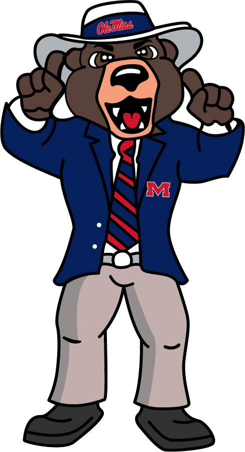 Mississippi Rebels 2010-2018 Mascot Logo v3 diy DTF decal sticker